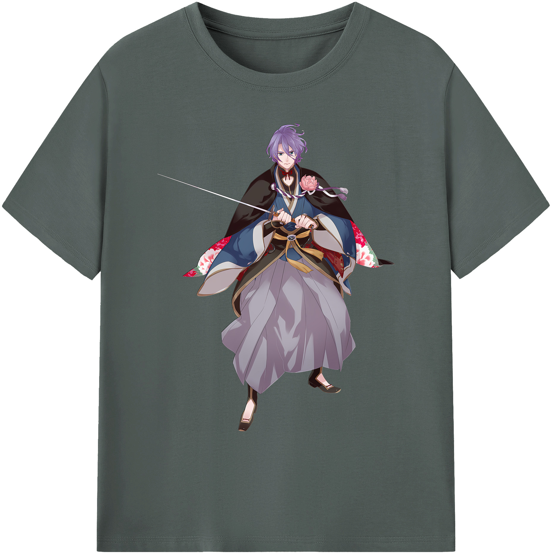 （画像用） 刀剣乱舞 Touken Ranbu 綿100％ メンズ半袖Tシャツ｜肌触りやわらか＆通気性